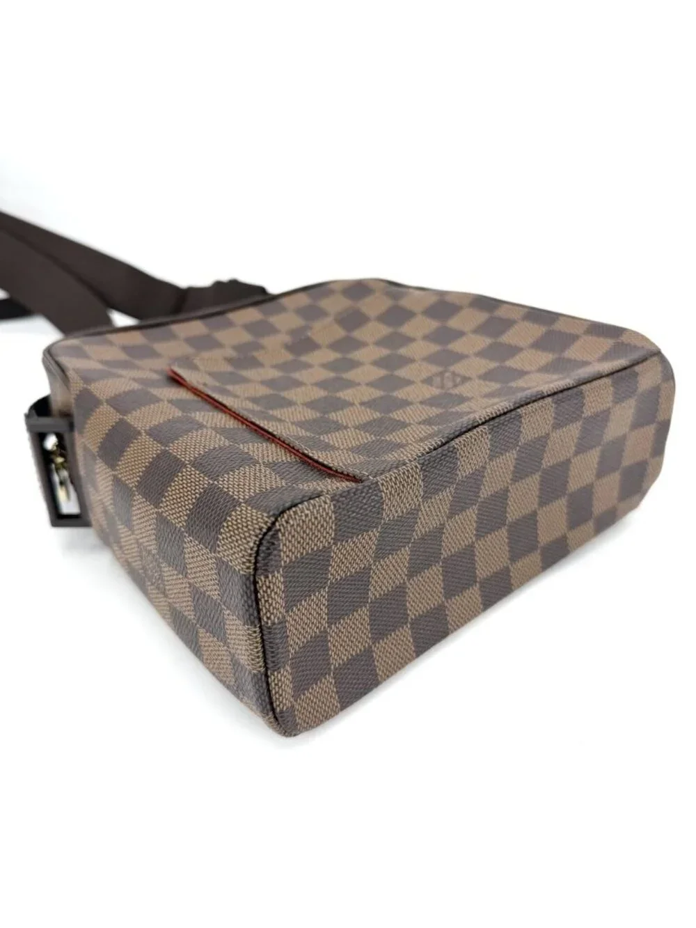 Louis Vuitton Shoulder Bag Olaf PM Crossbody Damier Canvas Brown Gold